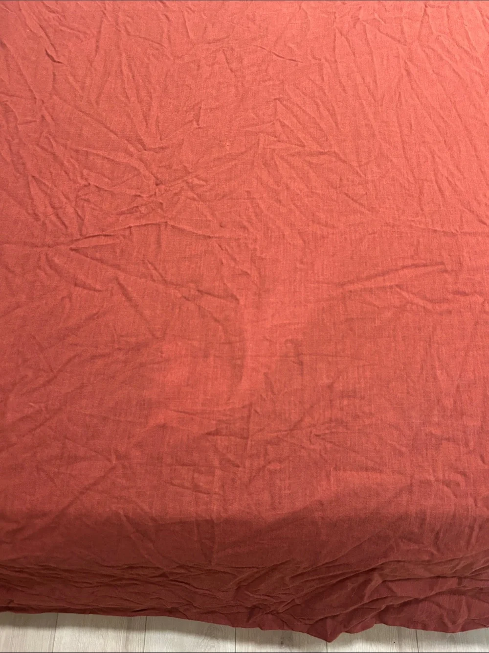 Casaluna Rust Linen King Duvet Set